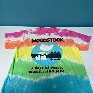 Liquid Blue Woodstock Festival Pink Tie-Dye Shirt